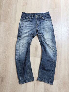 Edwin XV Function Curved Leg Jeans Mens 31 Distressed Japanese Streetwear Y2K